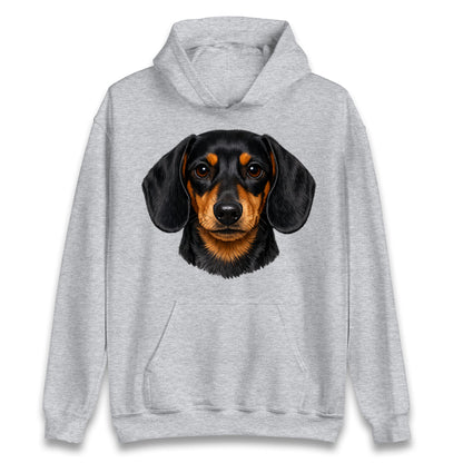 Dachshund Dog Face Hoodie