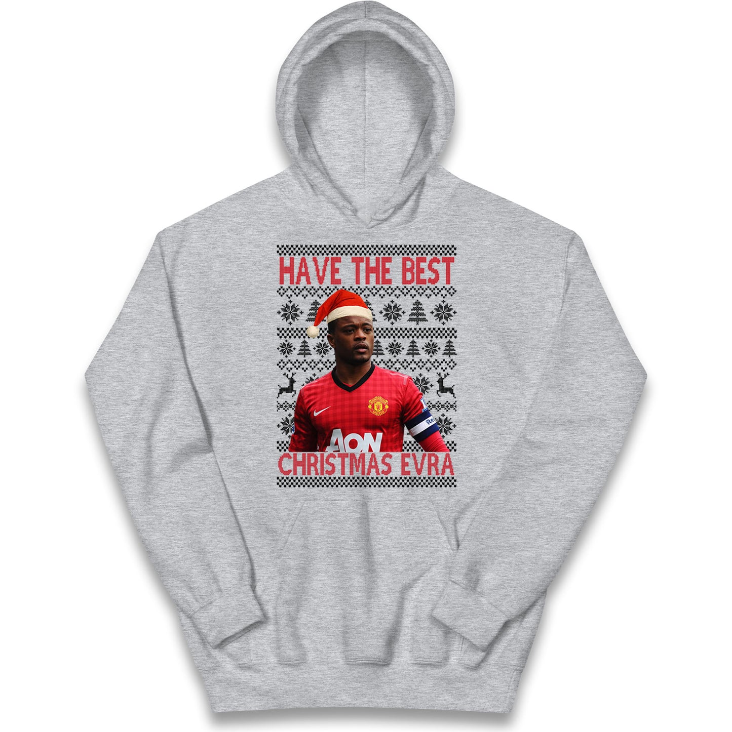 Man Utd Xmas Kids Hoodie