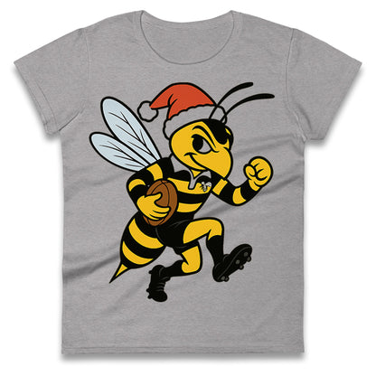 Wasps Rugby Christmas Ladies T Shirt