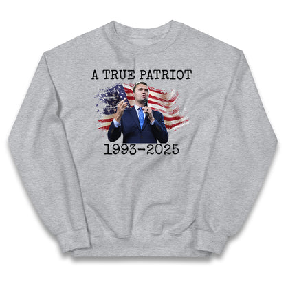 Charlie Kirk Tribute Kids Jumper