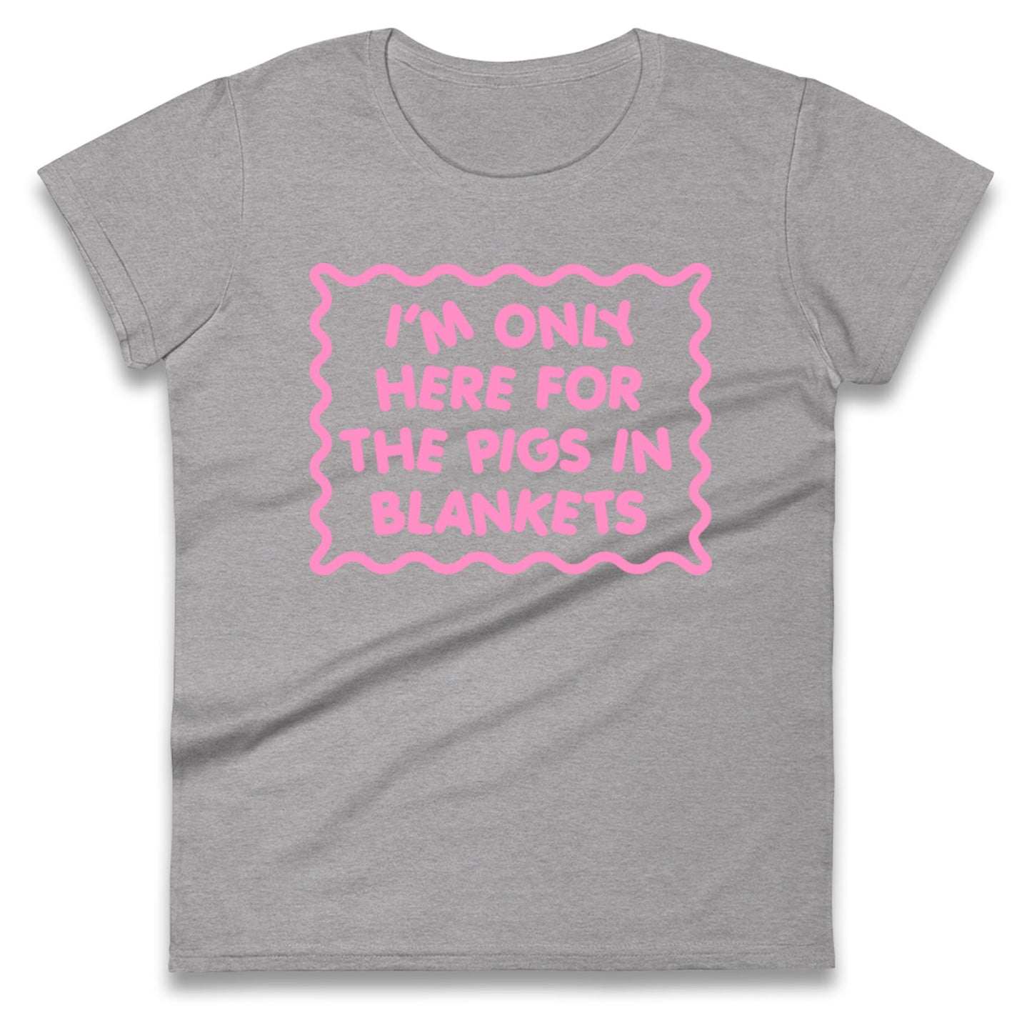 Pigs In Blankets Christmas Ladies T Shirt