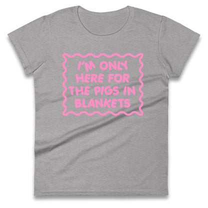 Pigs In Blankets Christmas Ladies T Shirt