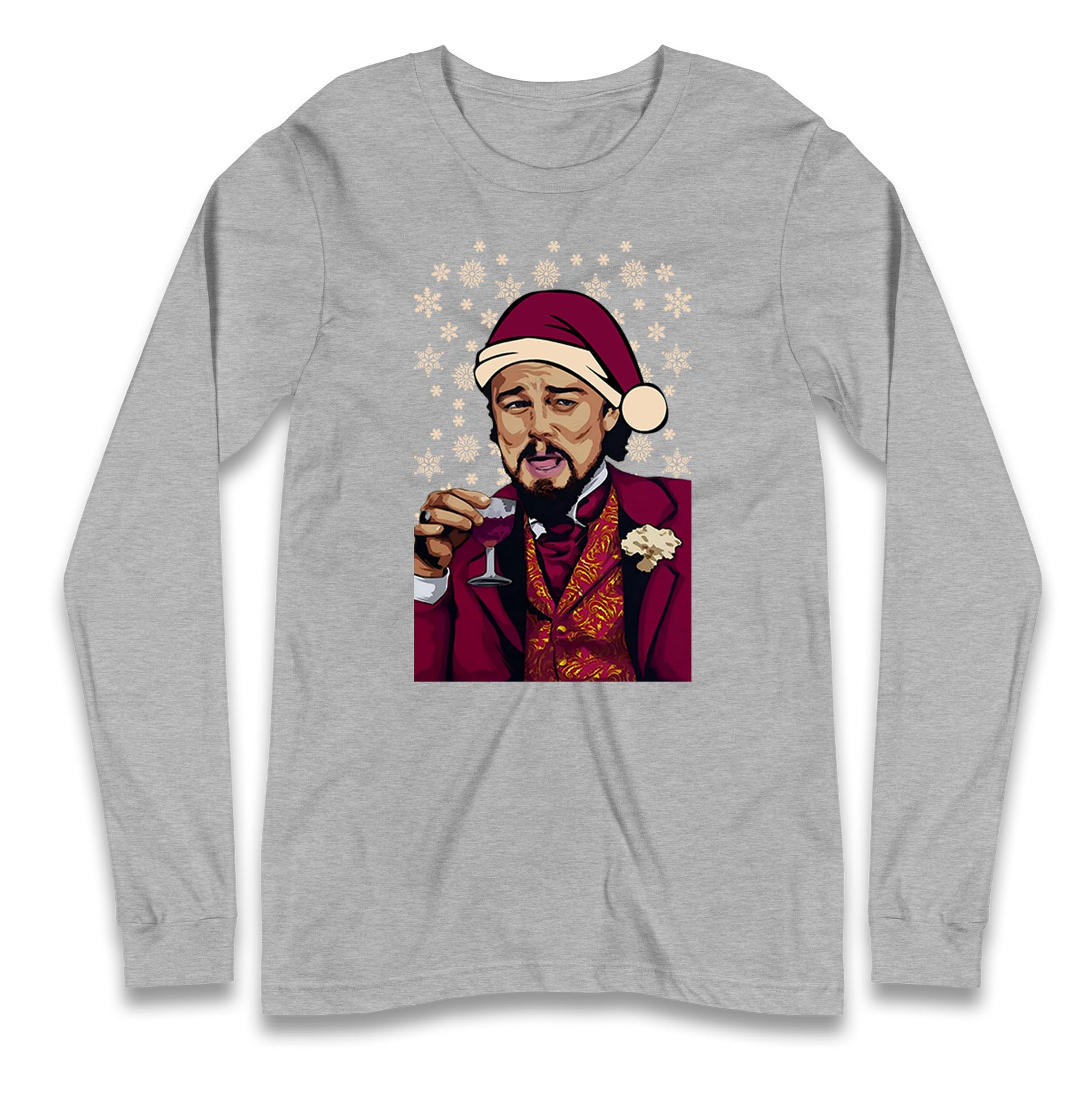 leonardo dicaprio christmas long sleeve t shirt