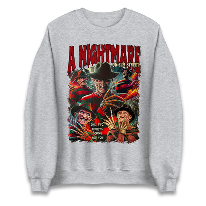 Al Nightmare on Elm Street Freddy Krueger Sweatshirt