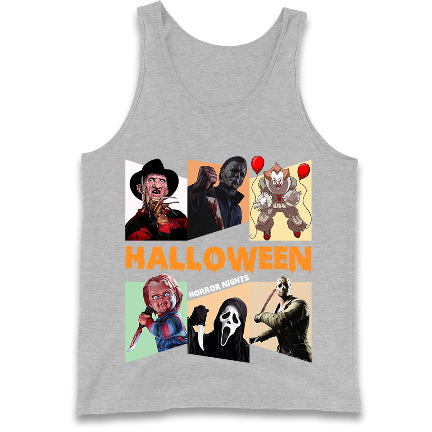 Horror Characters Halloween Horror Nights Tank Top