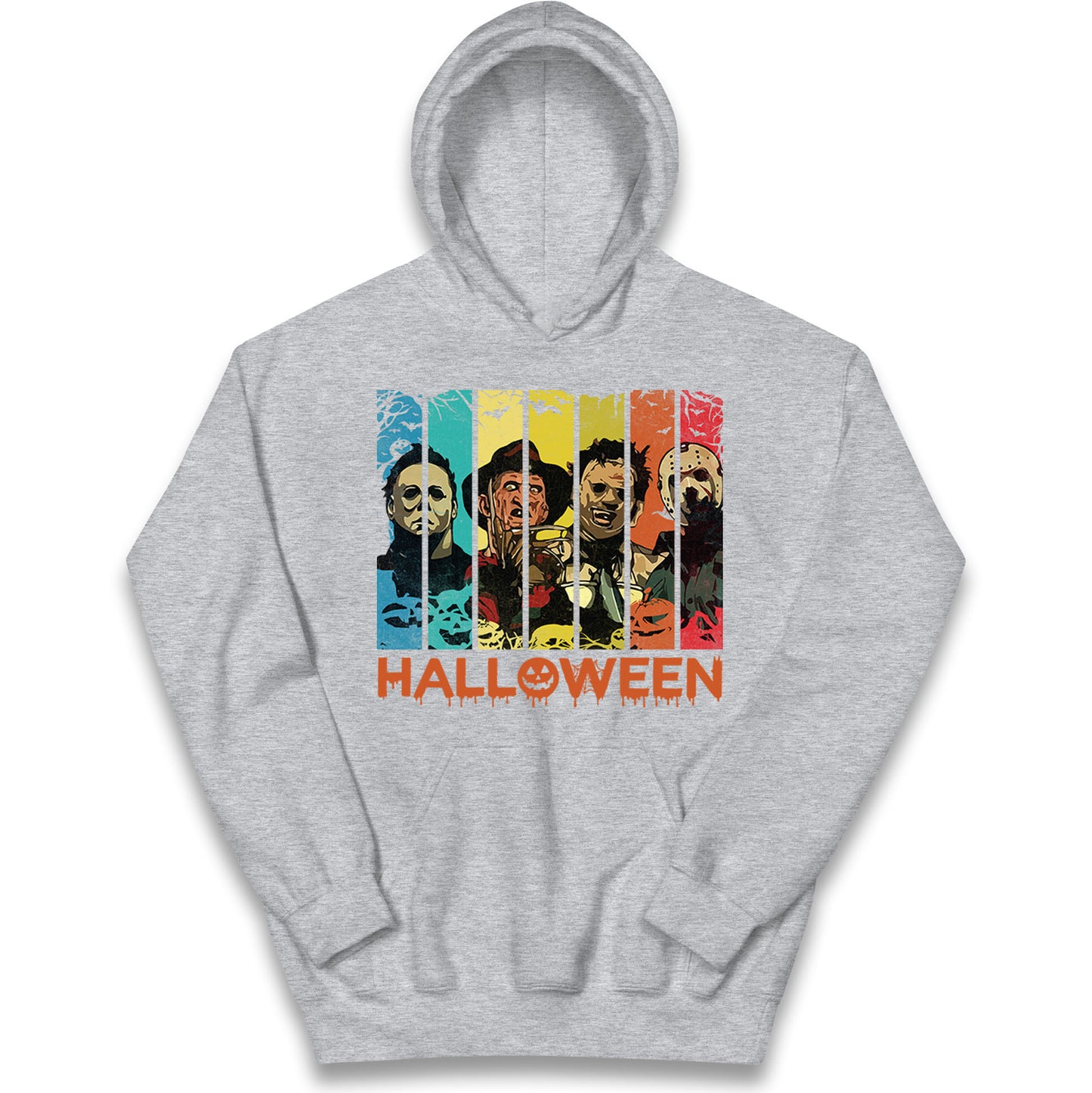 Vintage Villains Halloween Kids Hoodie