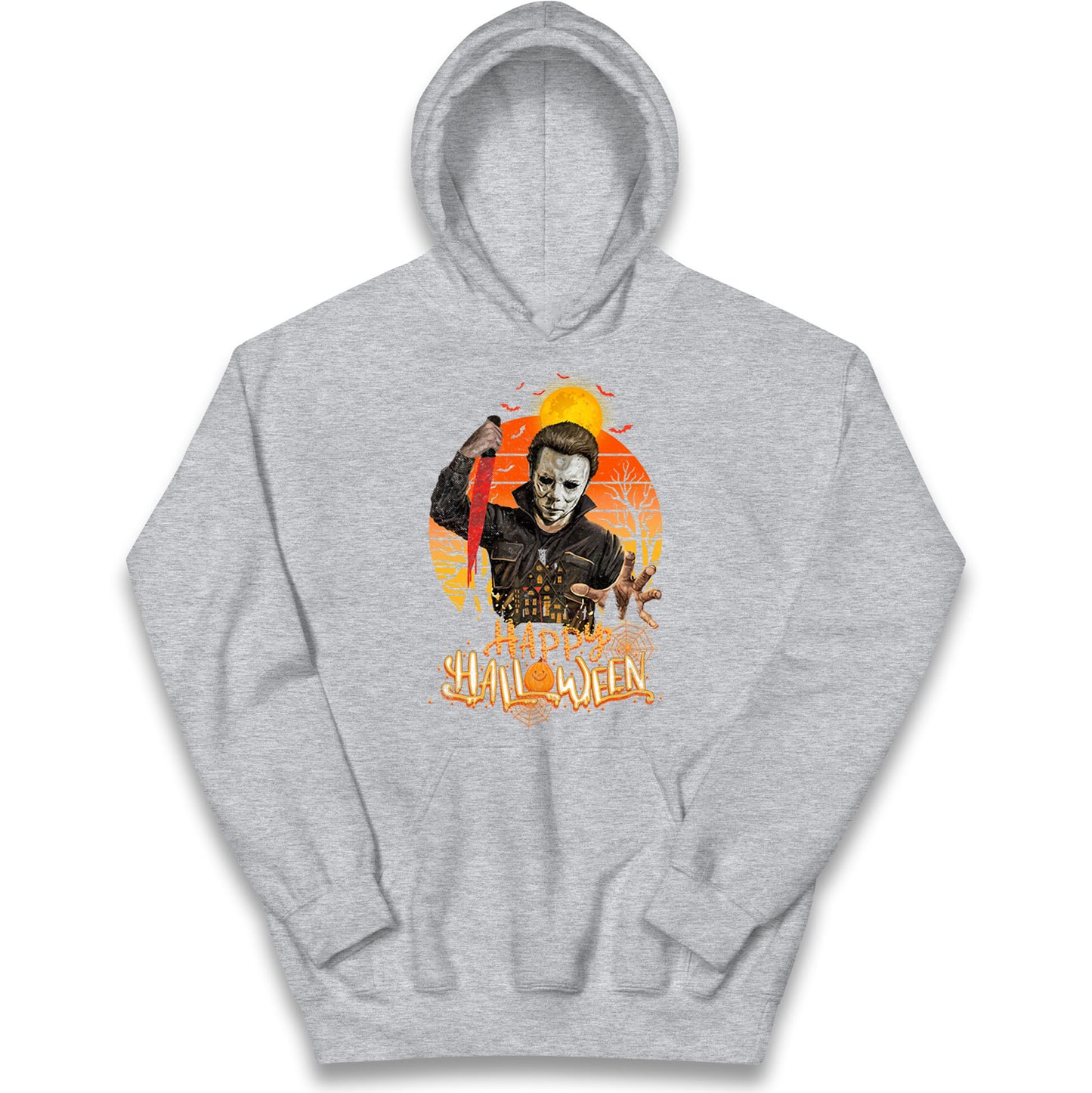 Michael Myers Happy Halloween Kids Hoodie