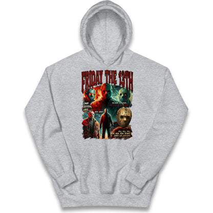 Jason voorhees Friday The 13th Halloween Bootleg Kids Hoodie