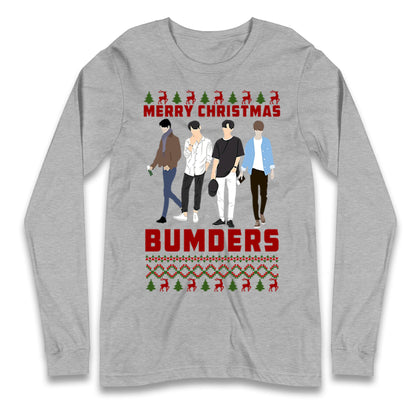 Merry Christmas Bumders The Inbetweeners Long Sleeve T Shirt