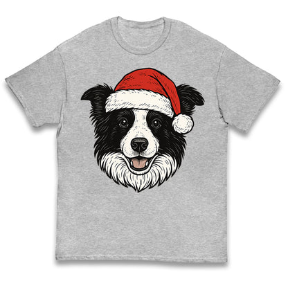 Border Collie Christmas Kids T Shirt