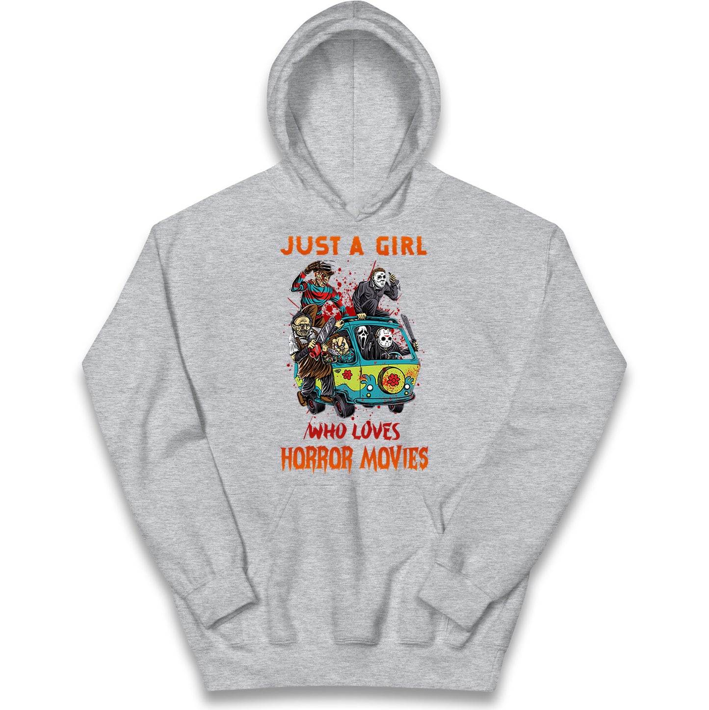 Just A Girl Who Loves Horror Movies Halloween Hoodie
