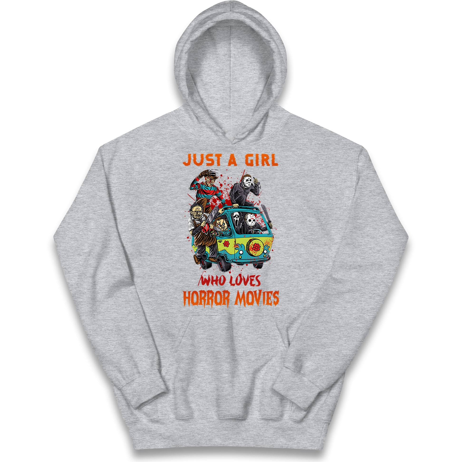 Just A Girl Who Loves Horror Movies Halloween Hoodie

