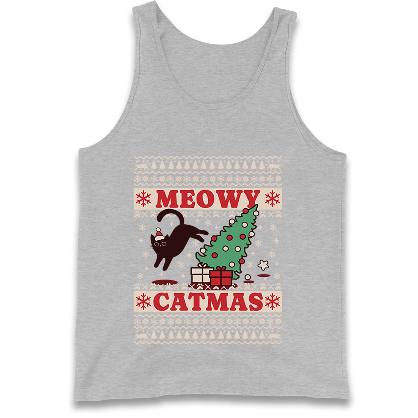 Christmas Cat Tank Top