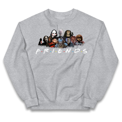 Horror Characters Friends Halloween Kids Jumper
