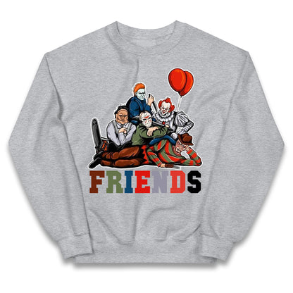 Horror Vintage Characters Friends Halloween Jumper
