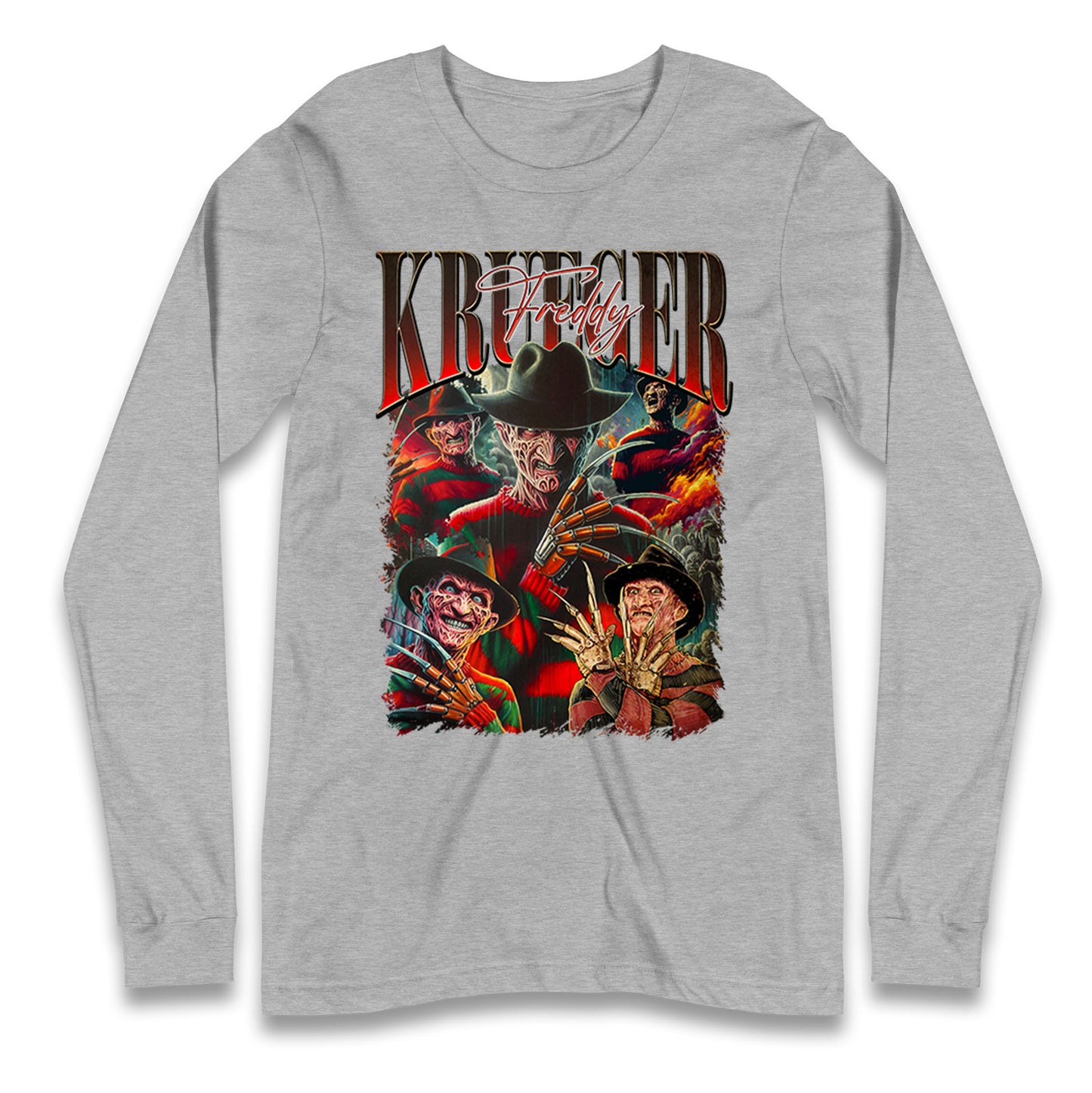 Freddy Krueger Halloween Bootleg Long Sleeve T Shirt