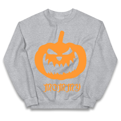 Scary Pumpkin Mommy Halloween Jumper
