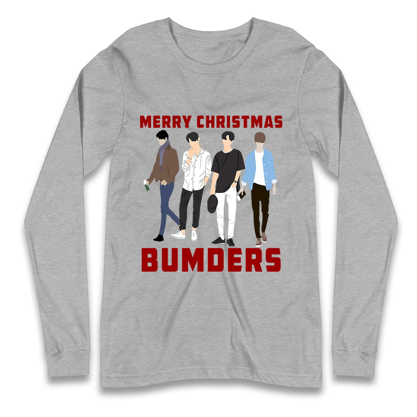 Merry Christmas Bumders The Inbetweeners Long Sleeve T Shirt