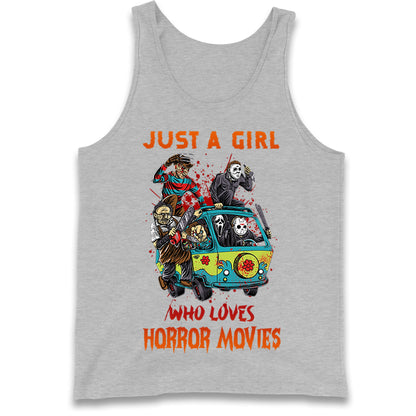 Just A Girl Who Loves Horror Movies  Tank Top
