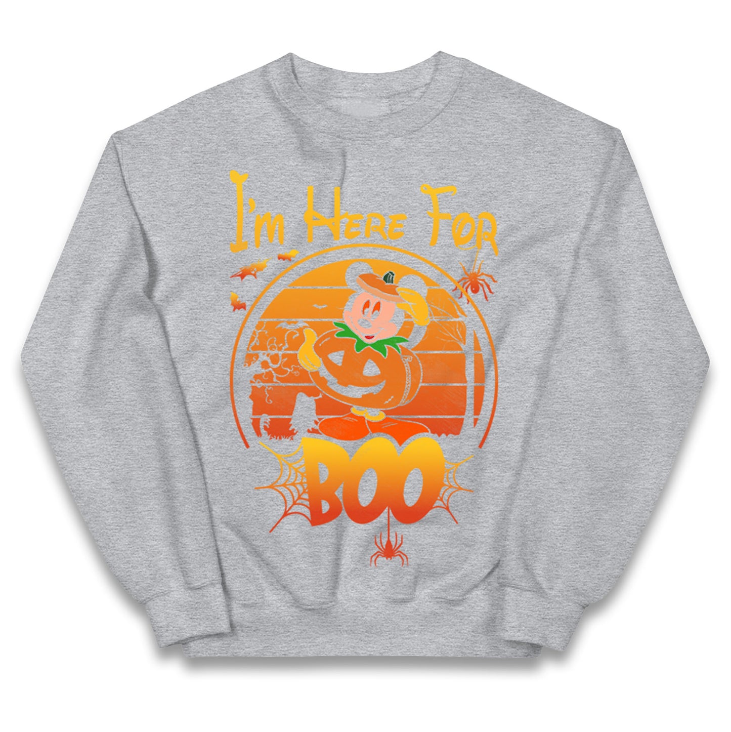 Mickey Mouse Im Here For Boo Halloween Jumper
