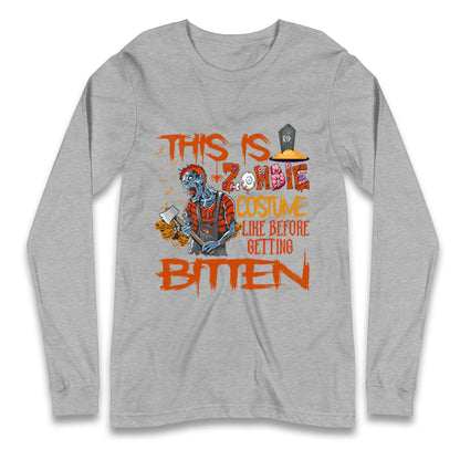 Zombie Costume Halloween T Shirt

