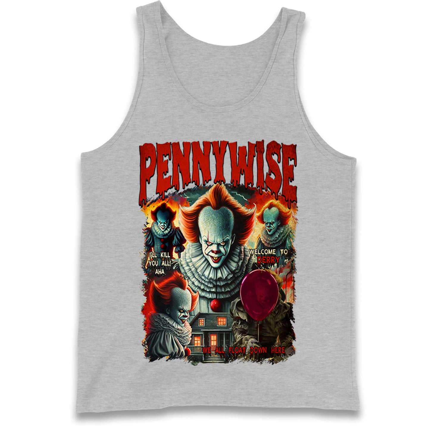The Clown Pennywise Halloween Bootleg Tank Top