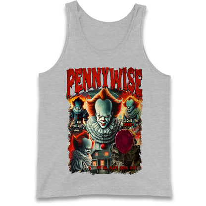The Clown Pennywise Halloween Bootleg Tank Top