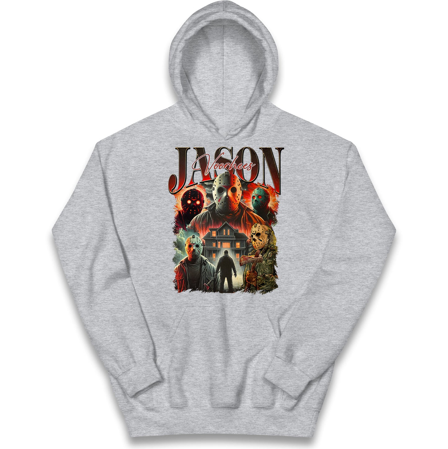 Jason voorhees scary Halloween Bootleg Kids Hoodie