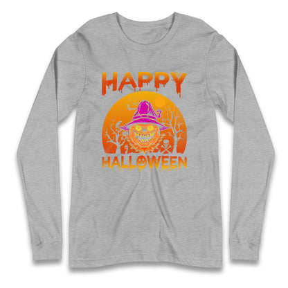 Happy Halloween Pumpkin Witch T Shirt

