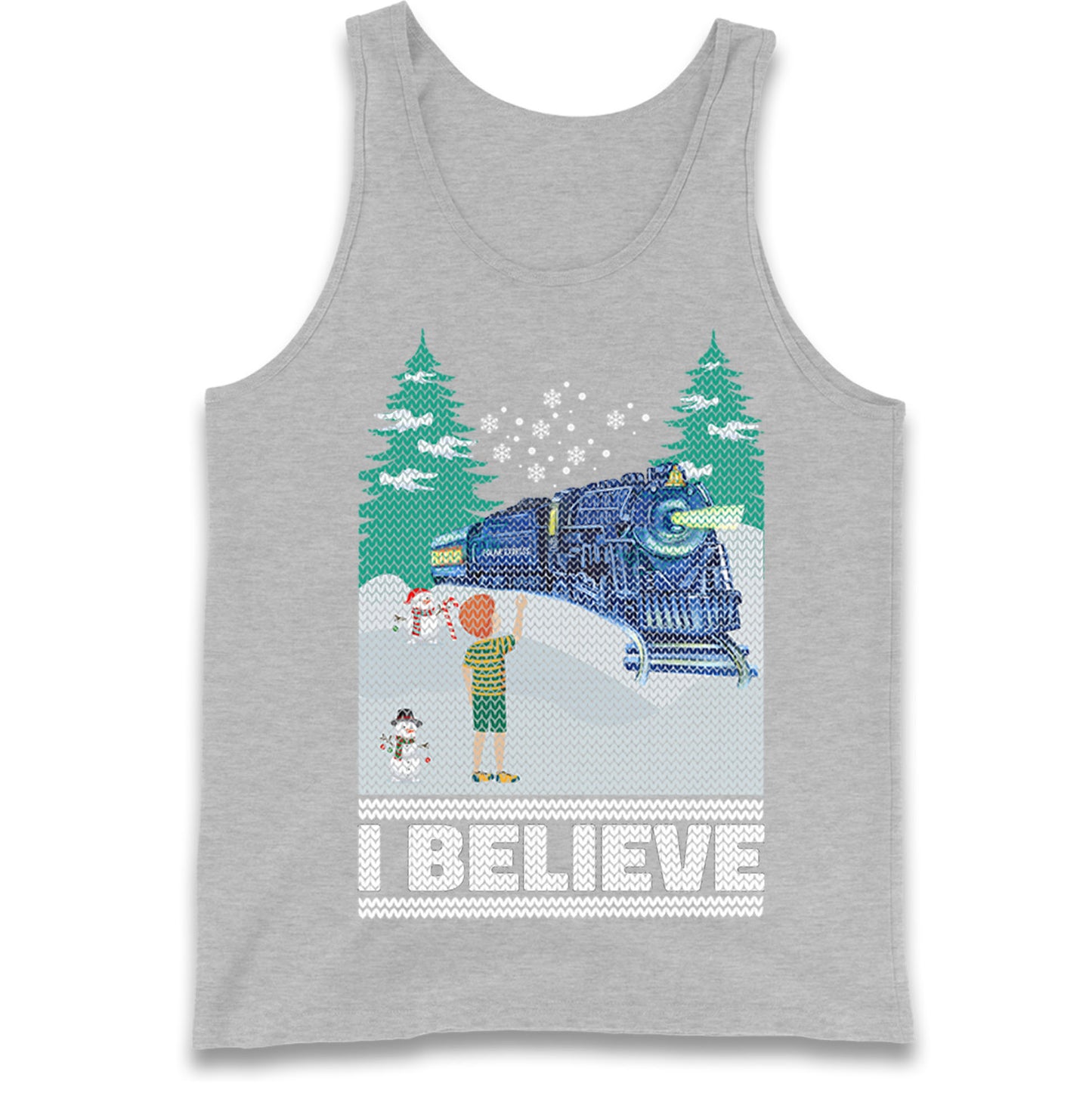 I Beleive Polar Express Christmas Tank Top