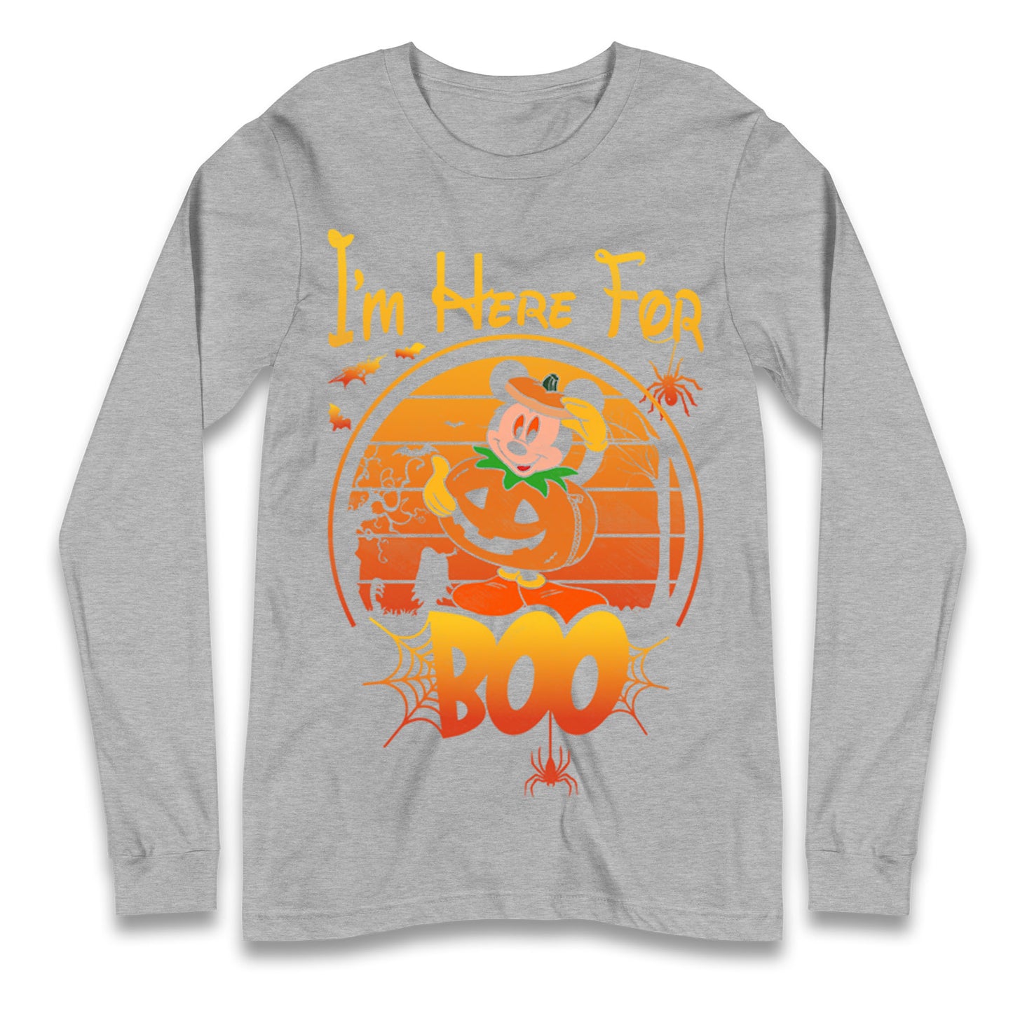 Mickey Mouse Im Here For Boo Halloween T Shirt
