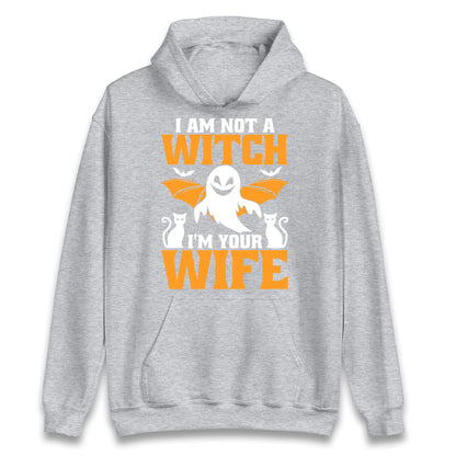 Im Not A Witch Im Your Wife Halloween Hoodie
