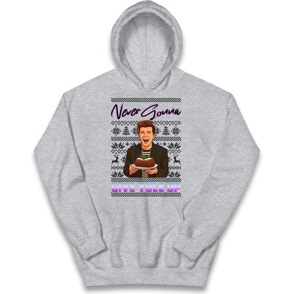 Rick Astley Christmas Kids Hoodie