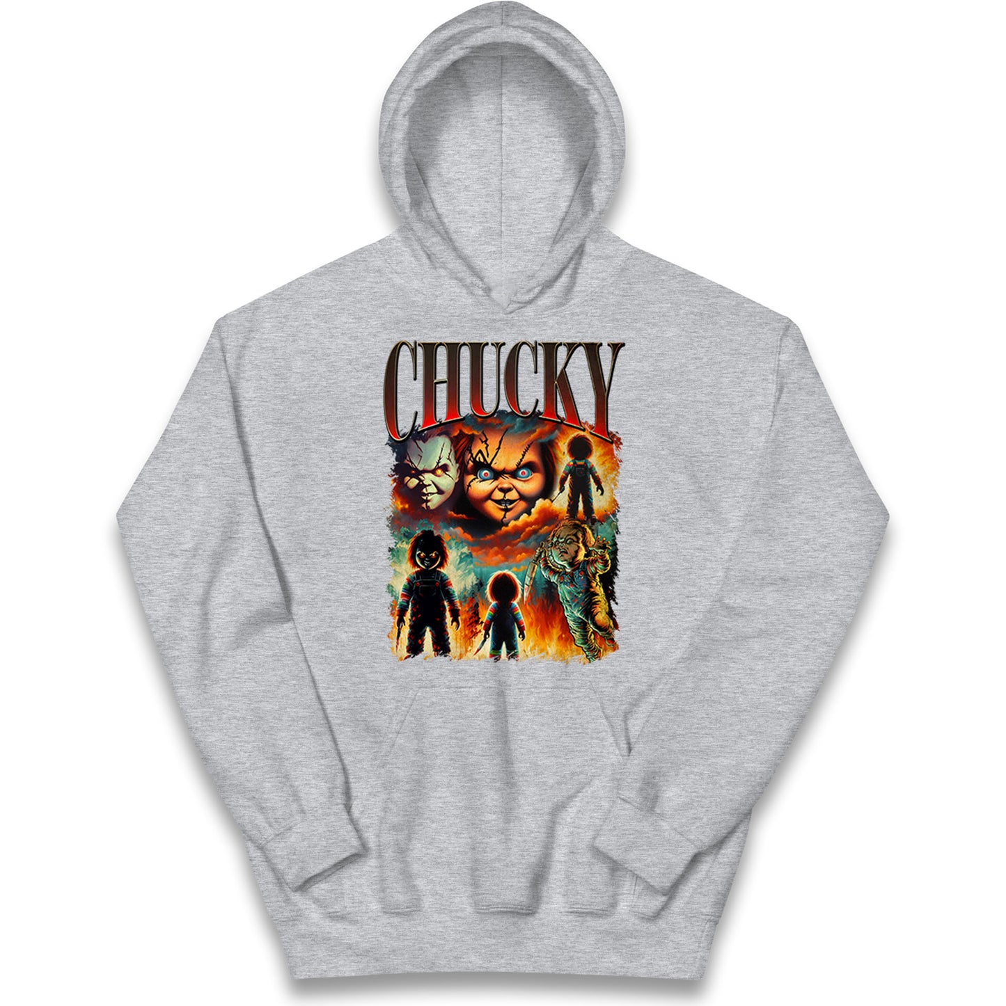 Chucky Doll Halloween Bootleg Kids Hoodie