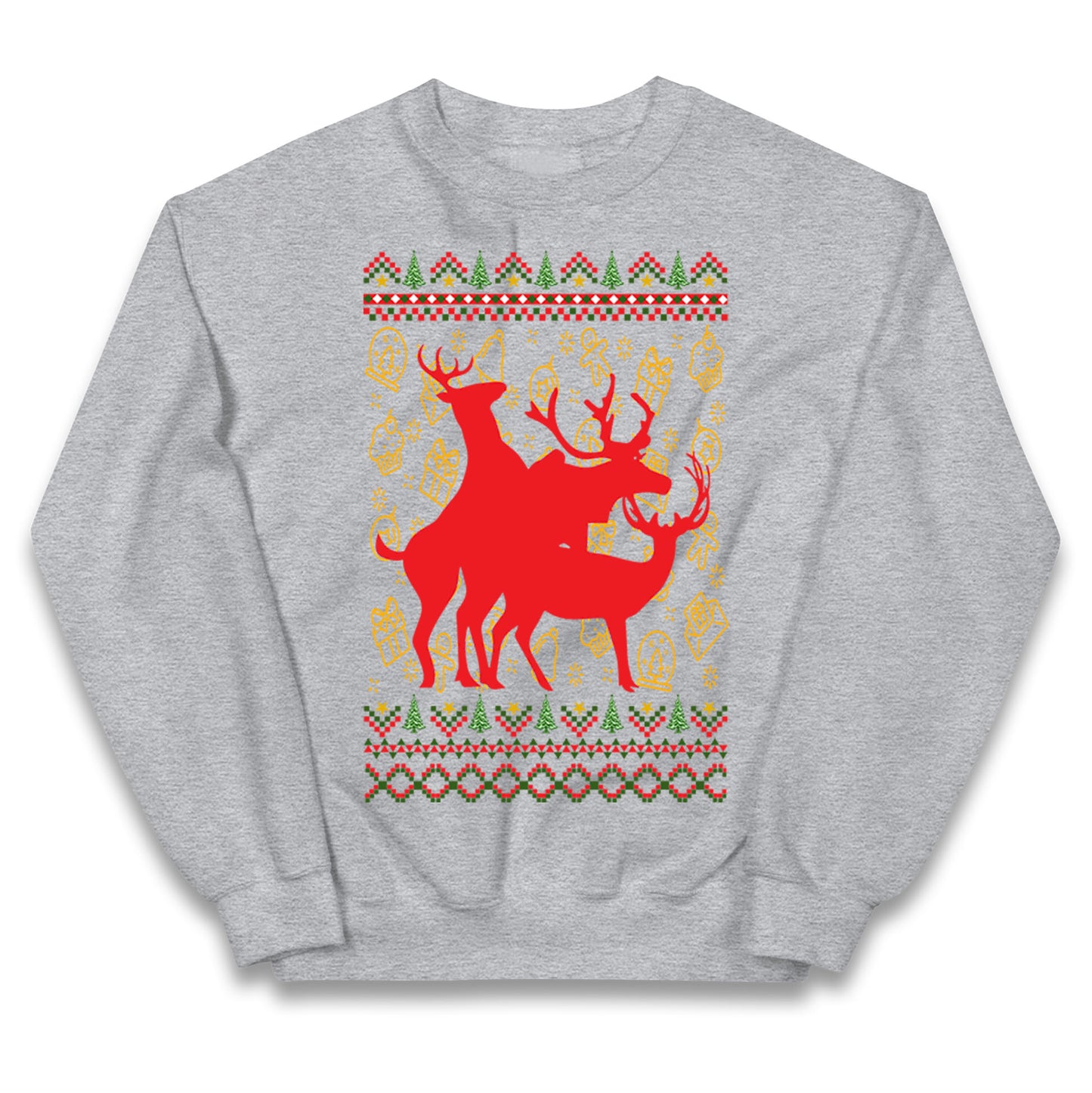 Reindeer Making Fun Christmas Jumper