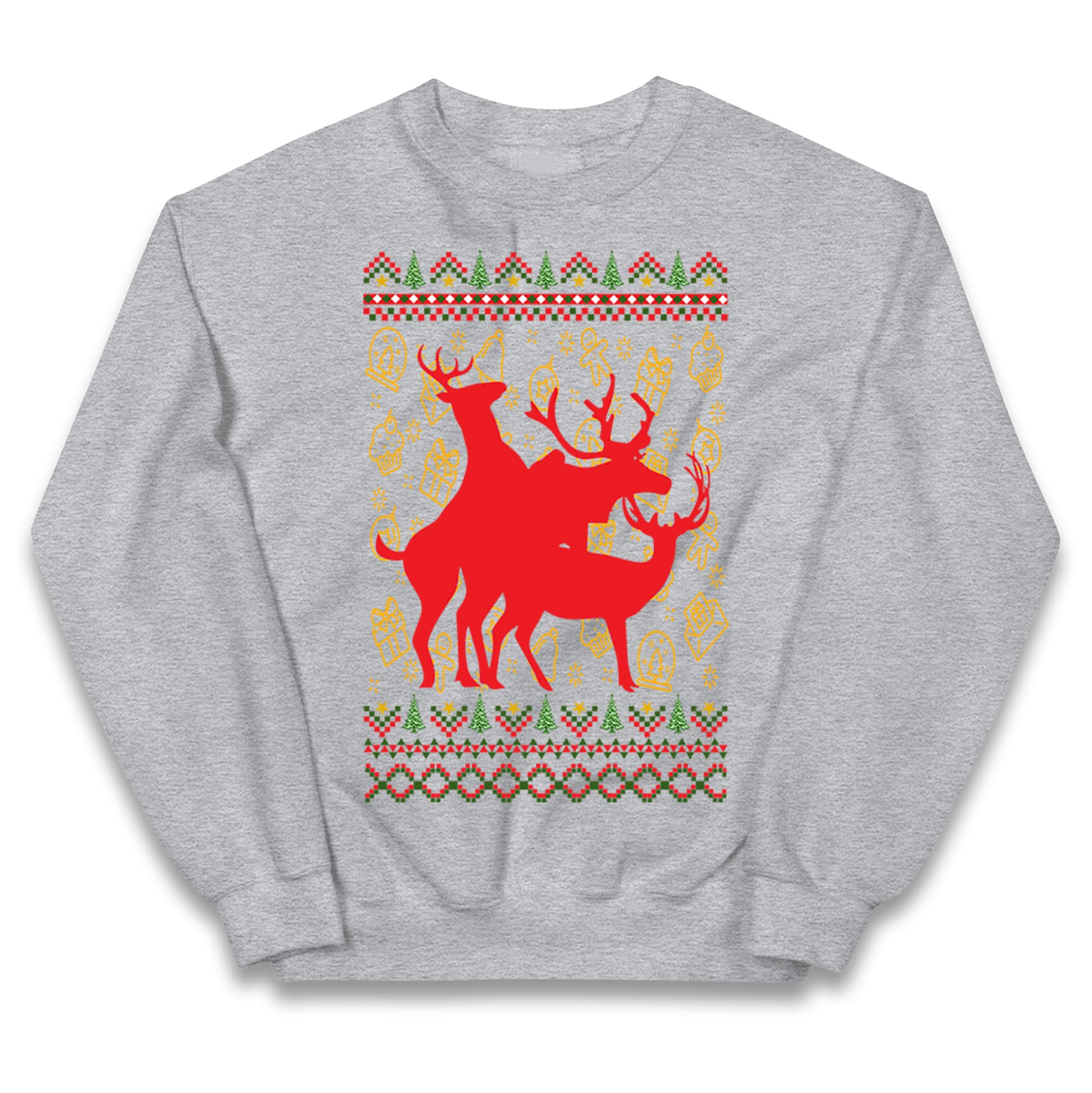 Reindeer Making Fun Christmas Jumper