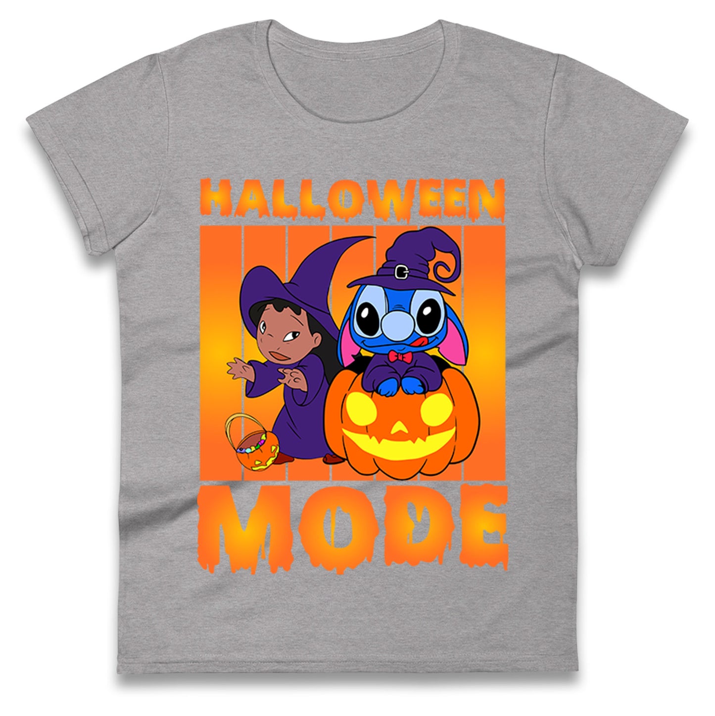 Lilo And Stitch Halloween Mode Womens t shirts