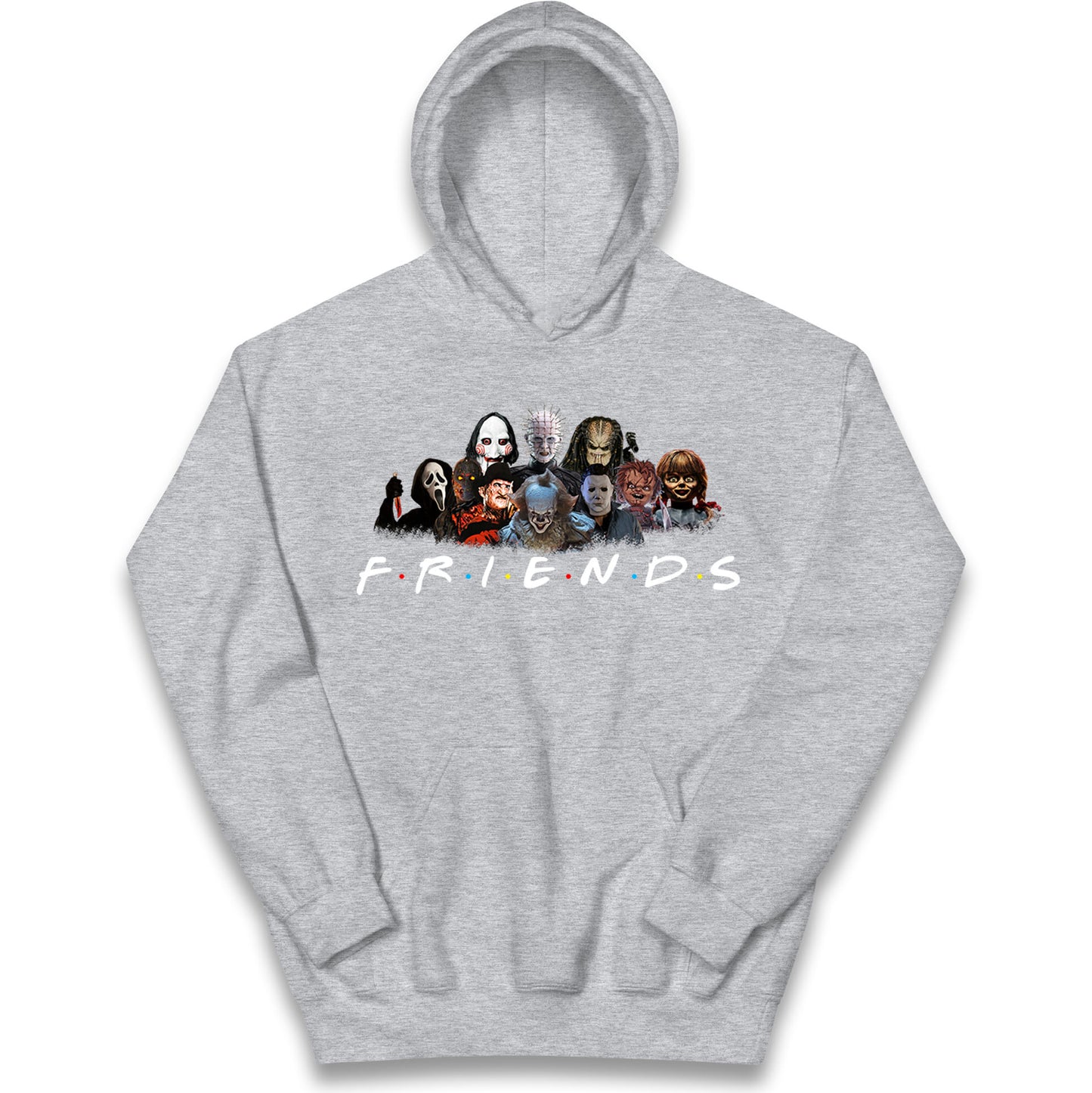 Horror Characters Friends Halloween Kids Hoodie