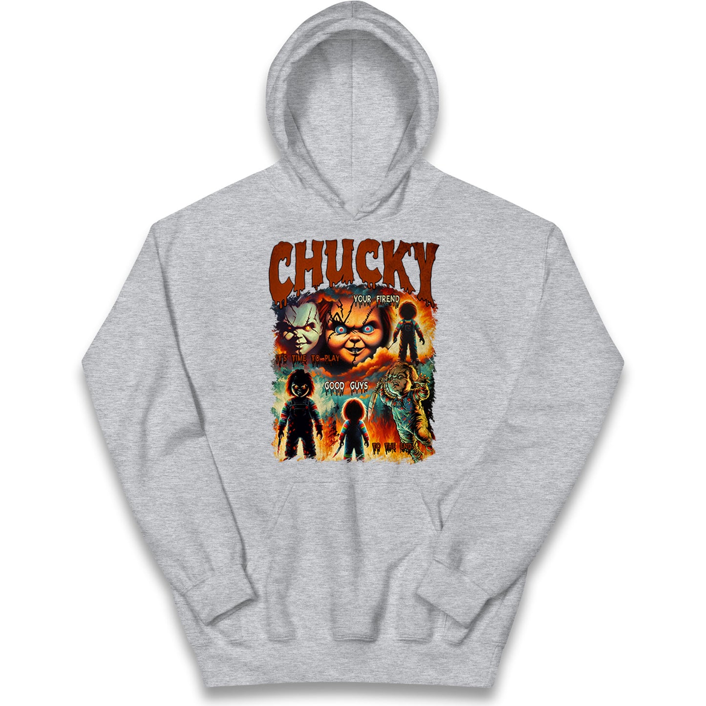 Chucky Doll Good Guys Halloween Bootleg Kids Hoodie