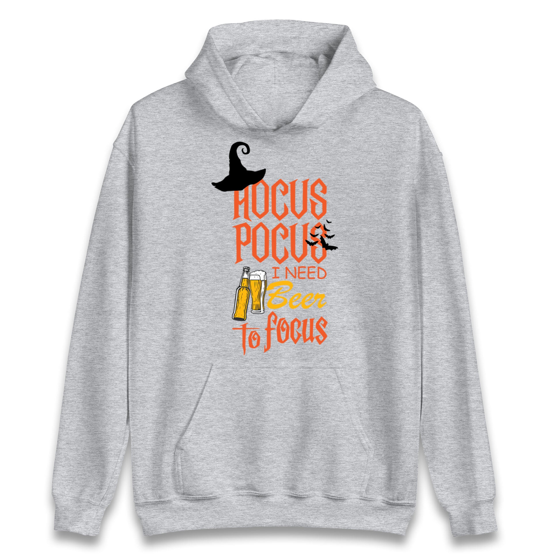 Hocus Pocus I Need Beer To Focus Halloween Hoodie
