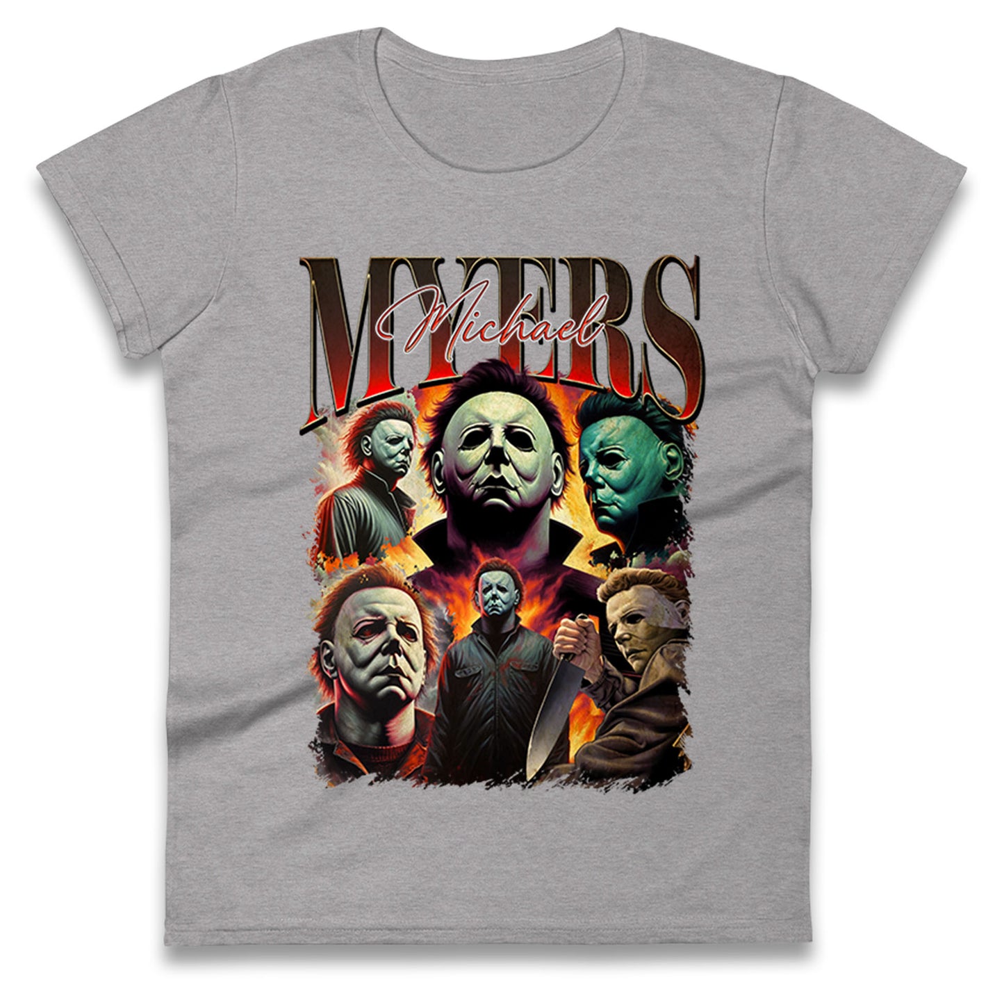 Michael Myers Bootleg Halloween Womens T Shirt