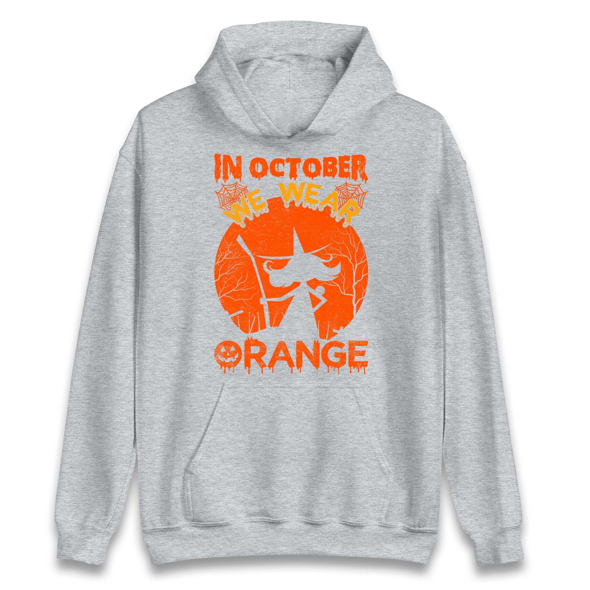 In October We Wear Orange Halloween Hoodie
