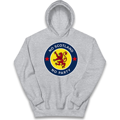 No Scotland No Party Kids Hoodie