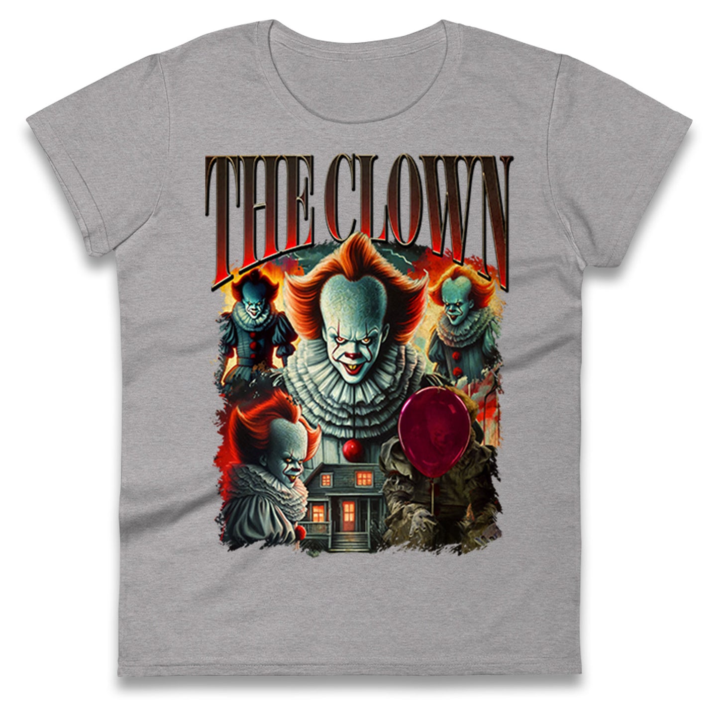 The Clown Halloween Bootleg Womens T Shirt