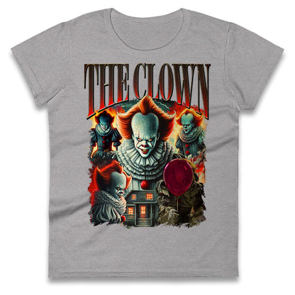 The Clown Halloween Bootleg Womens T Shirt