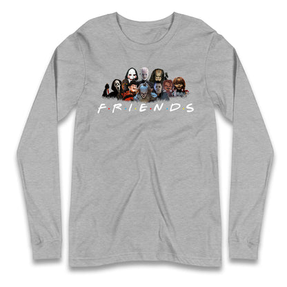 Horror Characters Friends Halloween Long Sleeve T Shirt