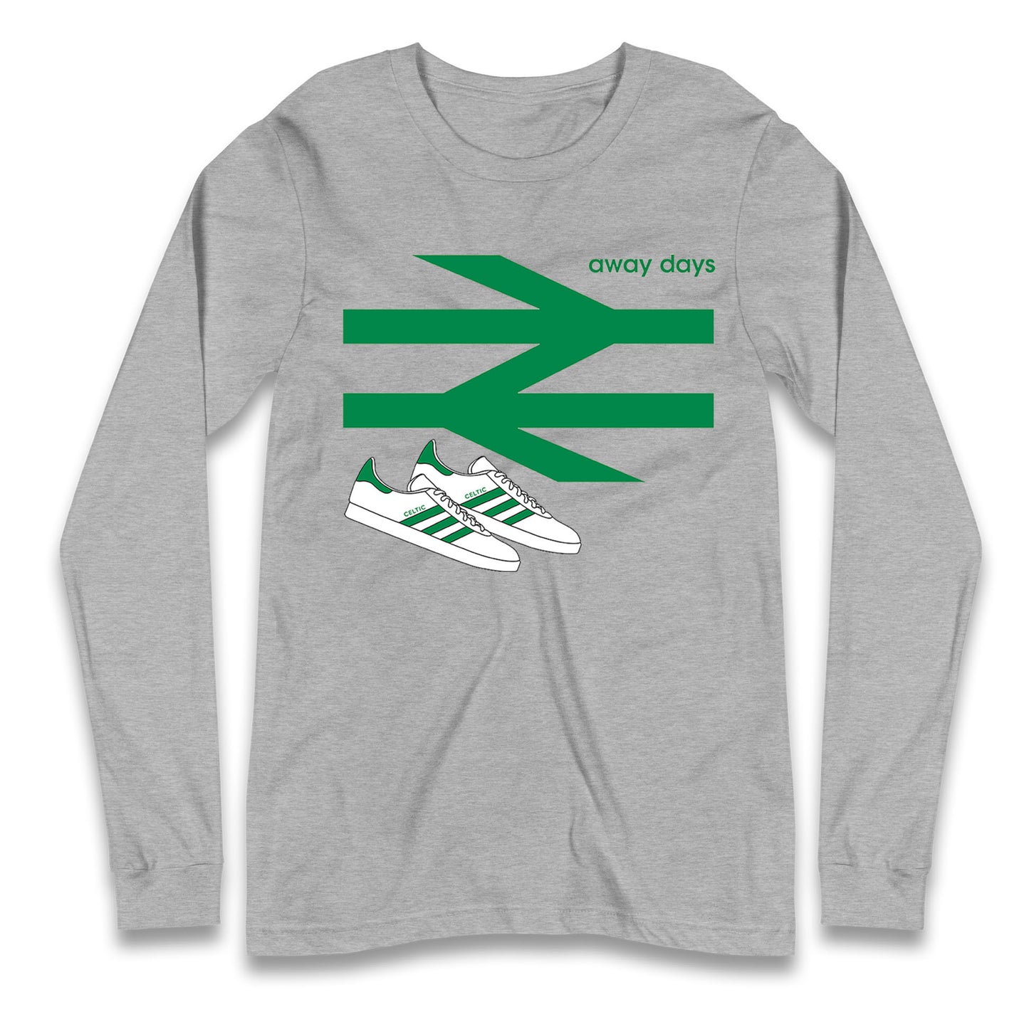 Away Days Celtic Football Club Supporter Long Sleeve T Shirt