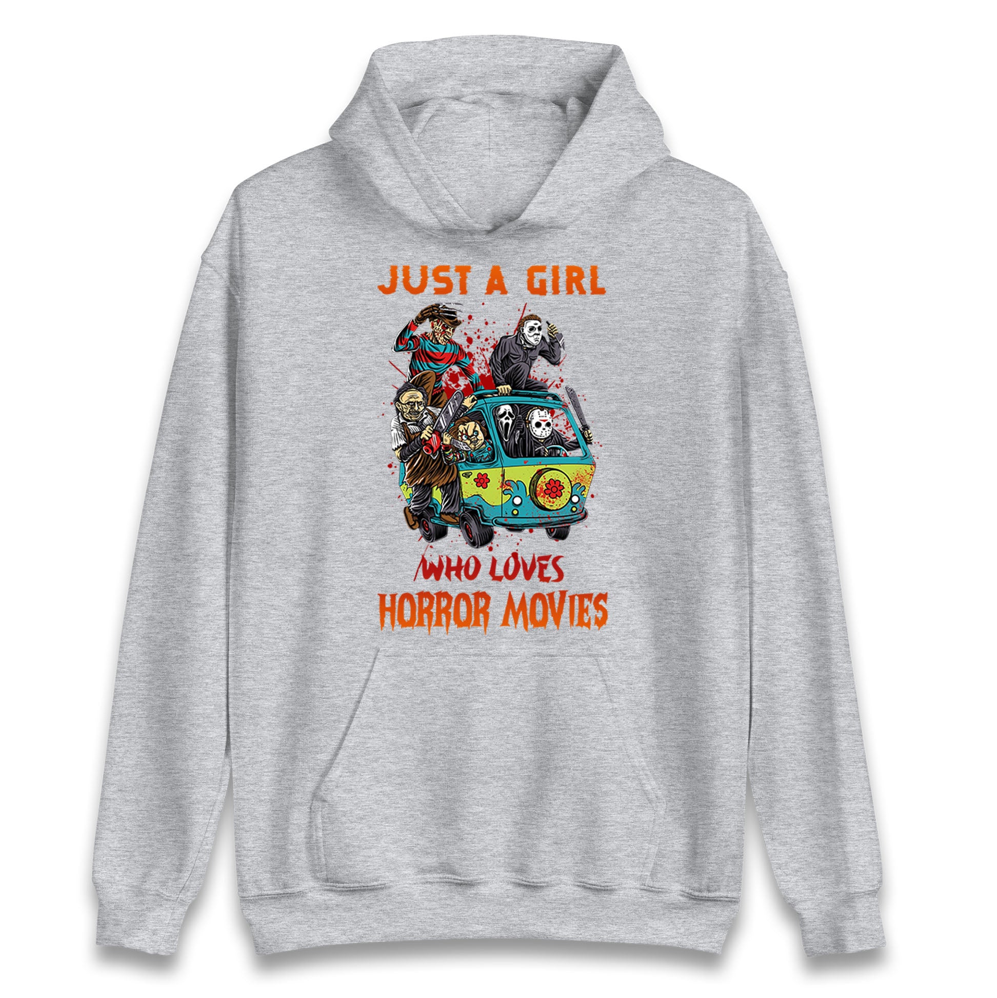 Just A Girl Who Loves Horror Movies Halloween Hoodie
