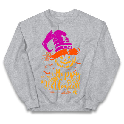 Spooky Pumpkin Happy Halloween Jumper
