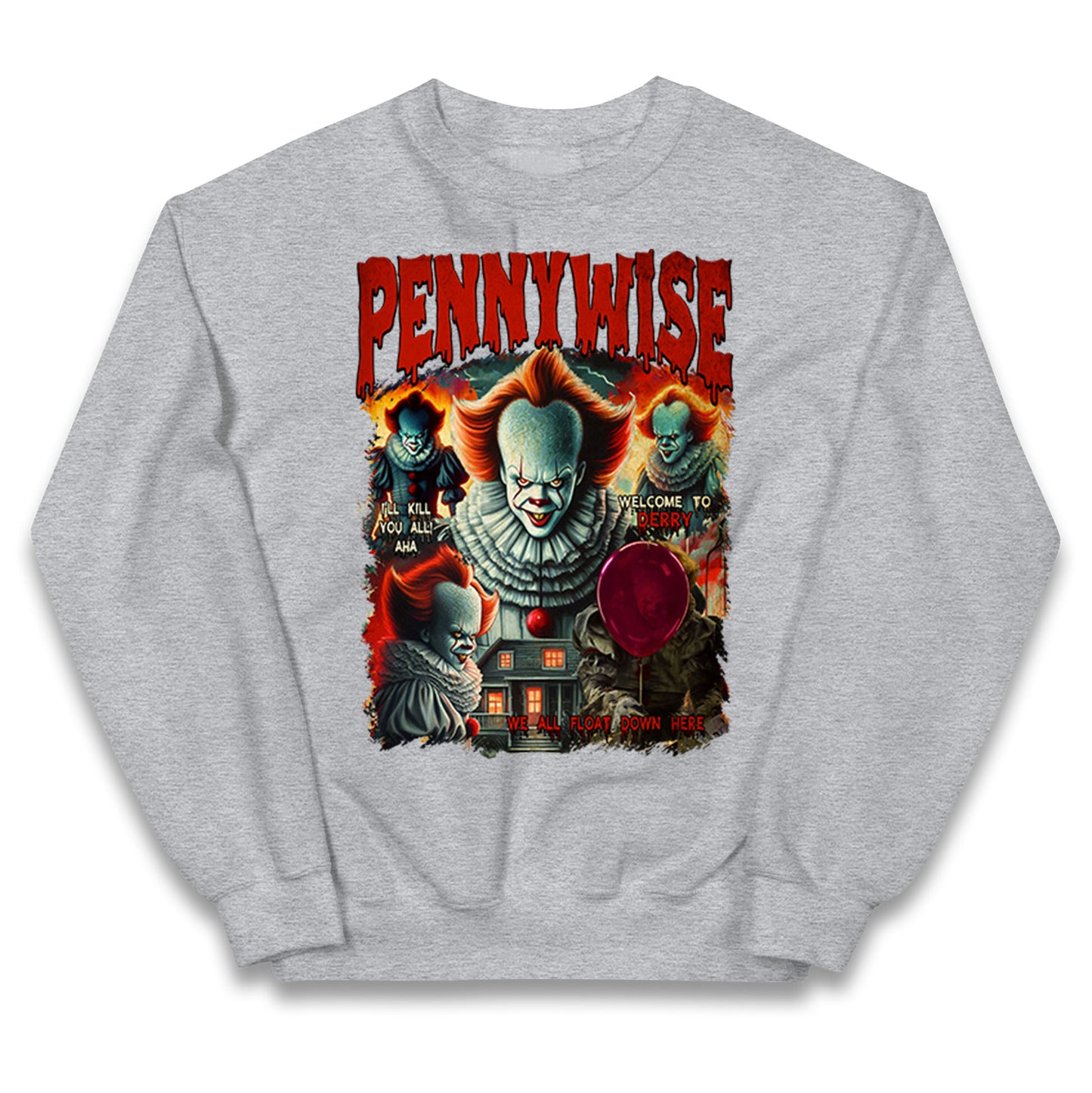 The Clown Pennywise Halloween Bootleg Kids Jumper